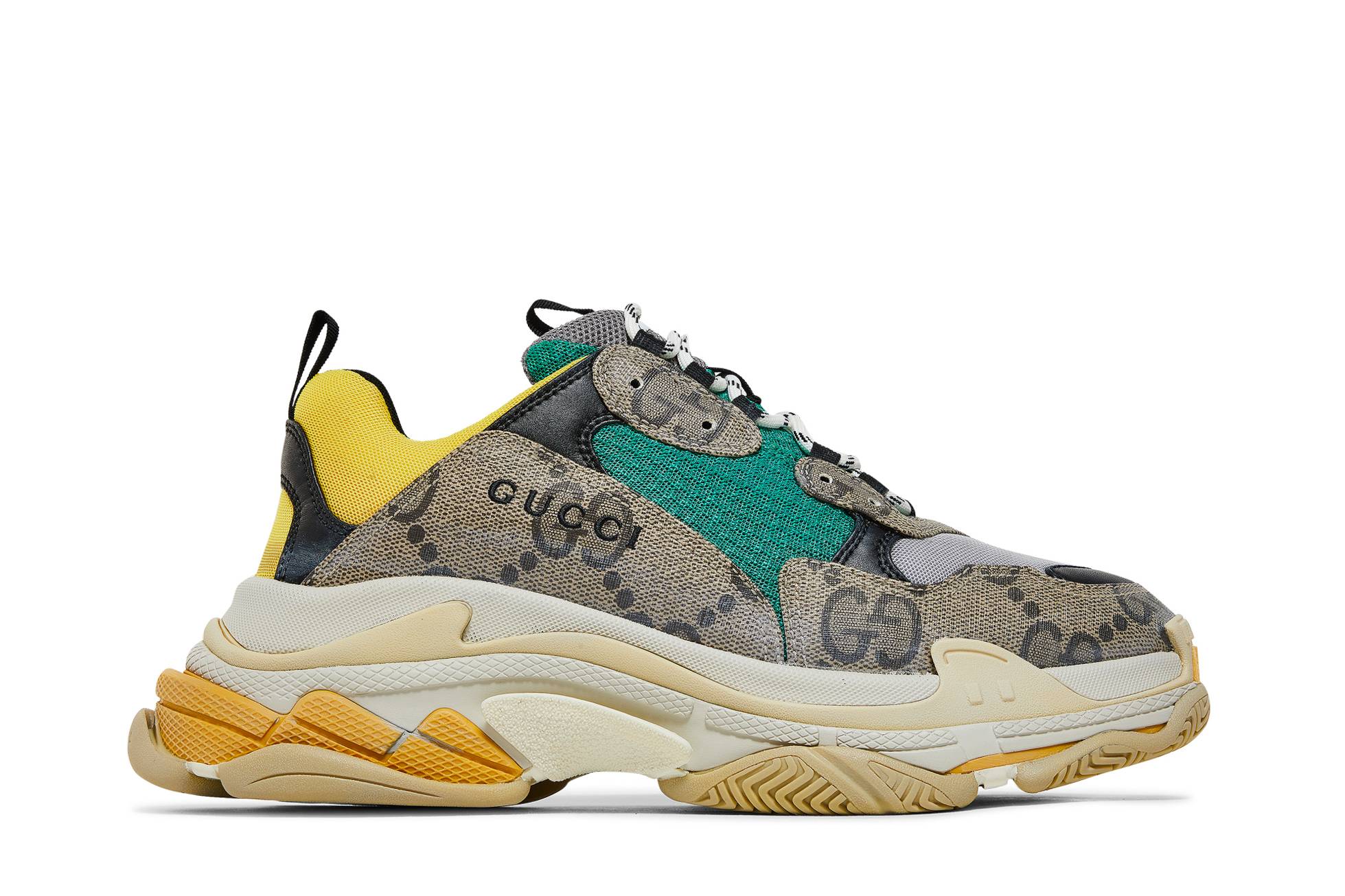 Gucci x Balenciaga Triple S 'The Hacker Project - Beige Yellow' 681067-UMO20-9766