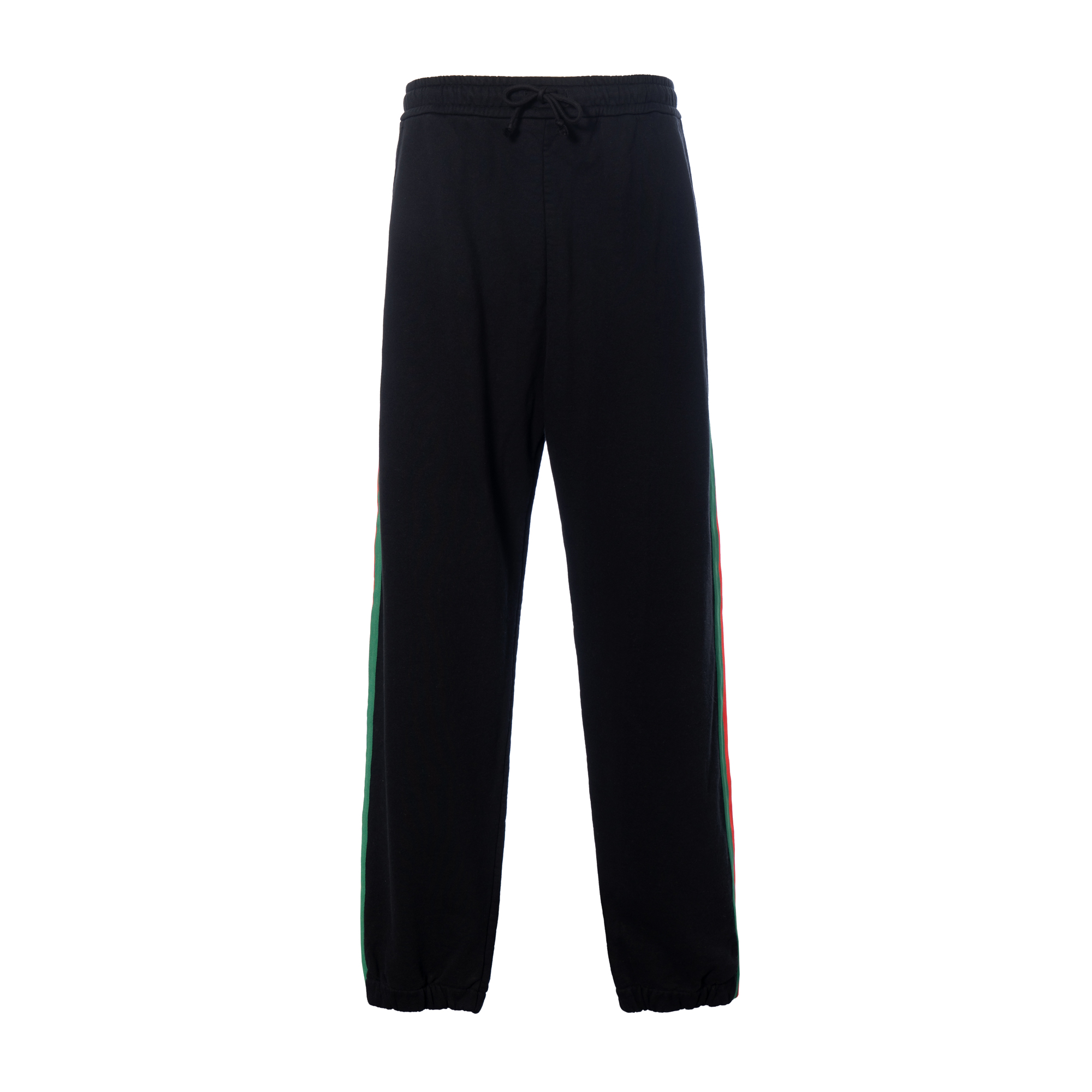 Gucci x Collaboration SS21 Black Logo Print Cotton Knit Track Pants Unisex 657490-XJDIP-1082