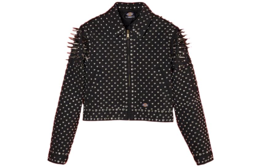 Gucci Dickies SS23 Studded Zip-Up Collared Jacket Unisex Black 747148XVIAA0100