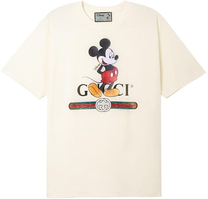 グッチ x ディズニー 2020 F/W ミッキー プリント ルーズTシャツ ユニセックス オフホワイト 565806-XJB66-9756 Buy グッチ x ディズニー 2020 F/W ミッキー プリント ルーズTシャツ ユニセックス オフホワイト 565806-XJB66-9756