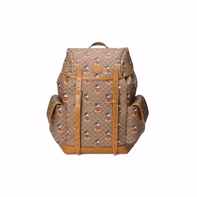 Gucci x Disney Backpack Mini GG Supreme Mickey Mouse Medium Beige