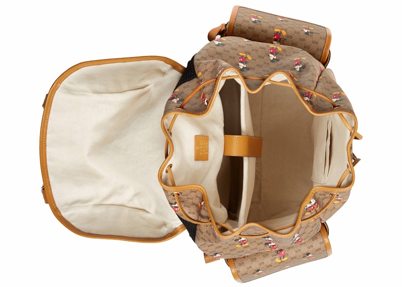 Lookbook Beg sandang medium Gucci x Disney GG Supreme Mickey Mouse Beige