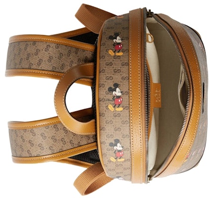 Gucci x Disney Backpack Mini GG Supreme Mickey Mouse Small Beige Lookbook Gucci x Disney Backpack Mini GG Supreme Mickey Mouse Small Beige