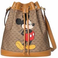 Gucci x Disney Bucket Bag Mini GG Supreme Mickey Mouse Small Beige Gucci x Disney Bucket Bag Mini GG Supreme Mickey Mouse Small Beige