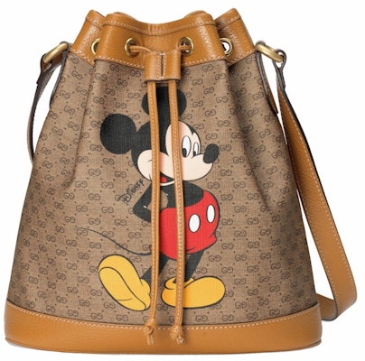 Gucci x Disney Bucket Bag Mini GG Supreme Mickey Mouse Small Beige Buy Gucci x Disney Bucket Bag Mini GG Supreme Mickey Mouse Small Beige