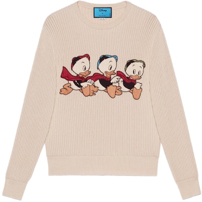 Gucci x Disney 卡通象牙色圓領毛衣 650076-XKBRQ-9791 Buy Gucci x Disney 卡通象牙色圓領毛衣 650076-XKBRQ-9791