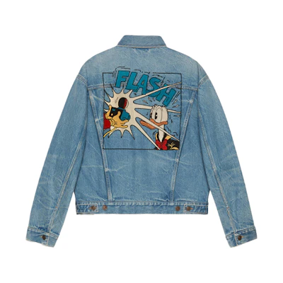 Gucci Disney Donald Duck Embroidered Denim Jacket Light Blue (Men) 594850-XDBK0-4452