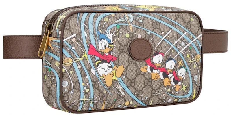 古驰x迪士尼唐老鸭GG Supreme腰包 米色/乌木色 Order 古驰x迪士尼唐老鸭GG Supreme腰包 米色/乌木色