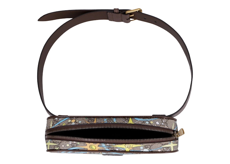 Lookbook 古驰x迪士尼唐老鸭GG Supreme腰包 米色/乌木色