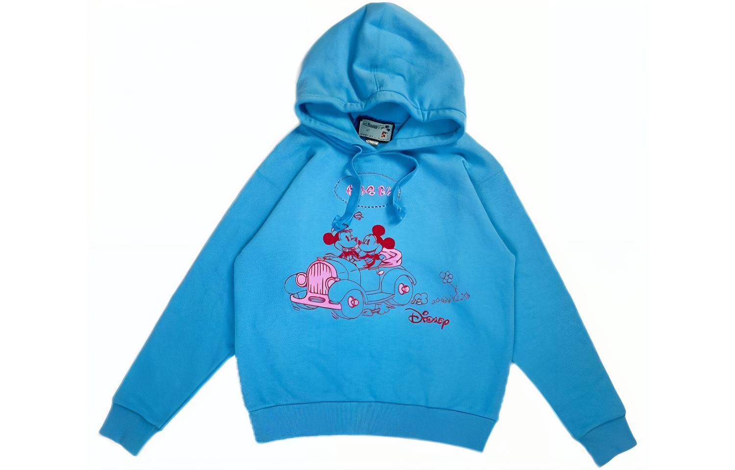 Gucci x Disney FW22 Mickey Mouse Logo Print Pullover Hoodie Blue Unisex 469251-XJB74-4318