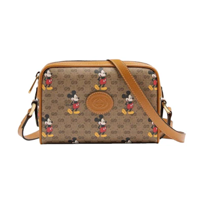 Gucci x Disney GG Supreme Shoulder Bag Beige