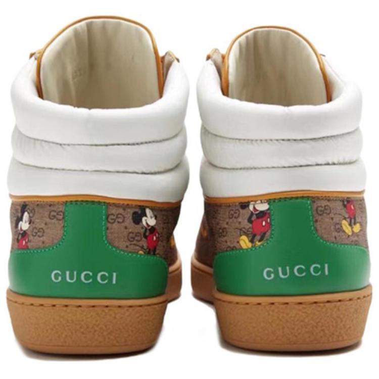Shop Sepatu Gucci x Disney Mickey Mouse GG 'Coklat Kuning' 603698-HWU70-8485