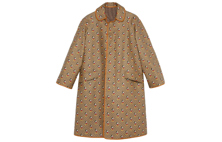 Buy グッチ x ディズニー ミッキープリント リバーシブルジャケット ブラウンコート 603479-Z8AH0-2102