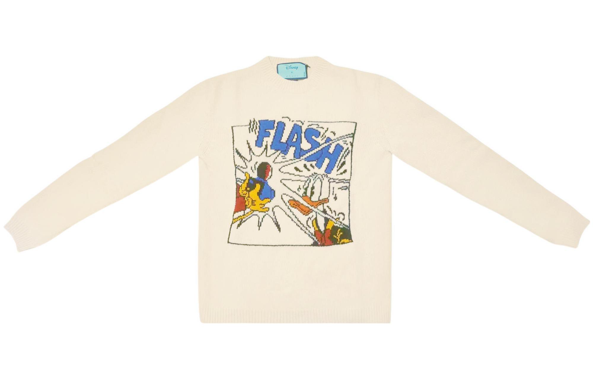 Gucci x Disney Monogram Logo Knit Sweater Unisex White 652620-XKBSI-9275