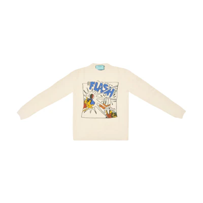 Gucci Disney Monogram Logo Knit Sweater Unisex White 652620-XKBSI-9275