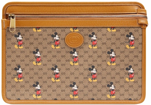 Gucci x Disney Pouch Mini GG Supreme Mickey Mouse Beige Buy Gucci x Disney Pouch Mini GG Supreme Mickey Mouse Beige