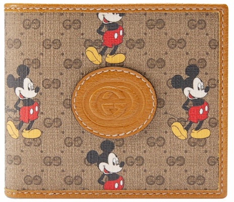 Gucci x Disney Wallet Mini GG Supreme Mickey Mouse Beige Buy Gucci x Disney Wallet Mini GG Supreme Mickey Mouse Beige