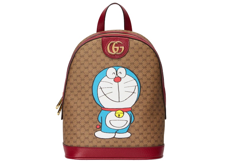 Gucci x Doraemon Backpack Small Ebony/Beige