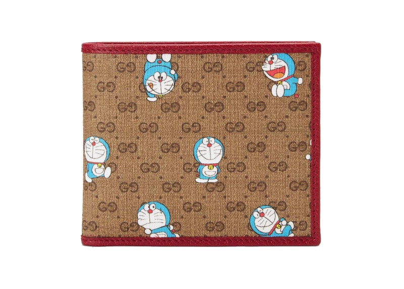 Gucci x Doraemon Bi-fold Wallet Ebony/Beige
