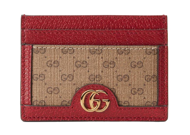 Gucci x Doraemon Card Case Ebony/Red