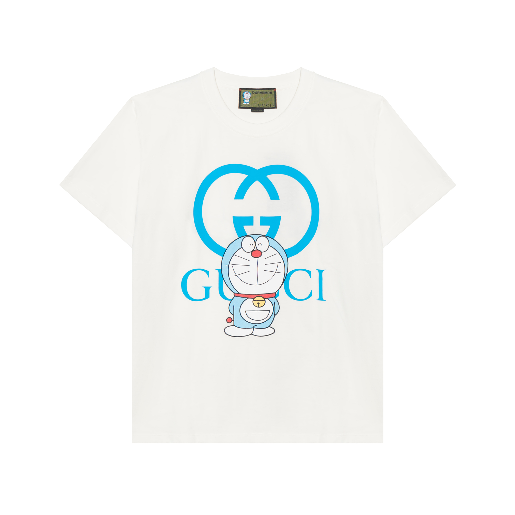 Gucci x Doraemon Collab Ivory Loose-Fit Doraemon Tee 616036-XJDEZ-9791