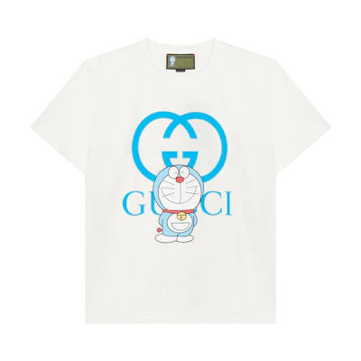 Gucci Doraemon Collab Ivory Loose-Fit Doraemon Tee 616036-XJDEZ-9791