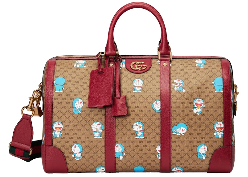 Gucci x Doraemon Duffle Bag Medium Ebony/Beige