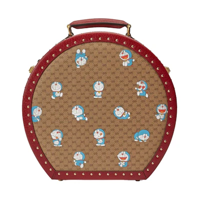 Gucci x Doraemon Hat Box Small Ebony/Beige