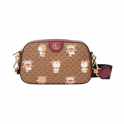 Gucci x Doraemon Small Shoulder Bag Ebony/Beige