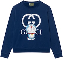 Gucci x Doraemon SS21 Crewneck Cat Printed Unisex Cotton Sweatshirt 626990-XJDE1-4030 Gucci x Doraemon SS21 Crewneck Cat Printed Unisex Cotton Sweatshirt 626990-XJDE1-4030