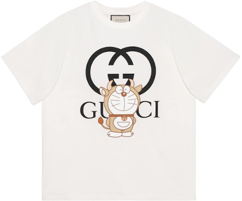 古驰 x 哆啦A梦 SS21宽松版印花男士T恤象牙白 616036-XJDEY-9791 Buy 古驰 x 哆啦A梦 SS21宽松版印花男士T恤象牙白 616036-XJDEY-9791