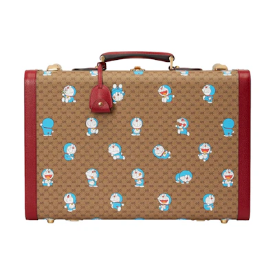 Gucci x Doraemon Suitcase Medium Ebony/Beige