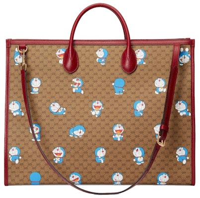 Gucci x Doraemon Tote Bag Large Ebony/Beige Order Gucci x Doraemon Tote Bag Large Ebony/Beige