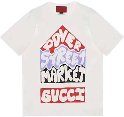 GUCCI x Dover Street Market 字母印花白色中性圓領T恤。 717422-XJE9Z-9095 Order GUCCI x Dover Street Market 字母印花白色中性圓領T恤。 717422-XJE9Z-9095