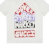 Shop GUCCI x Dover Street Market 字母印花白色中性圓領T恤。 717422-XJE9Z-9095