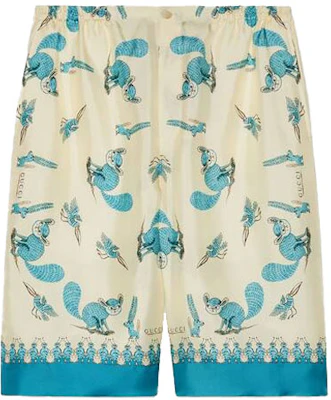 GUCCI x Freya Hartas Serie Overture Pantalones Cortos de Seda Azul Hombre 653403-ZAGWX-4262 Order GUCCI x Freya Hartas Serie Overture Pantalones Cortos de Seda Azul Hombre 653403-ZAGWX-4262