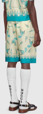 GUCCI x Freya Hartas Serie Overture Pantalones Cortos de Seda Azul Hombre 653403-ZAGWX-4262 Shop GUCCI x Freya Hartas Serie Overture Pantalones Cortos de Seda Azul Hombre 653403-ZAGWX-4262