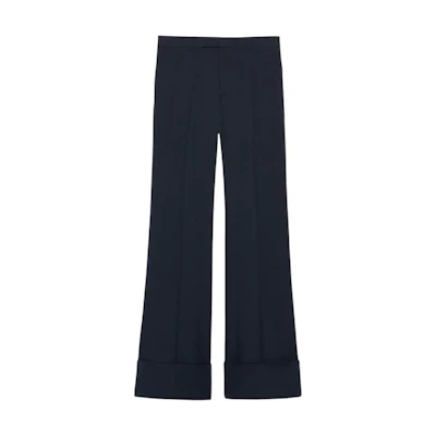 Gucci Harry Styles FW22 Navy Blue Relaxed Fit Pants for Men 720464-Z798C-4588