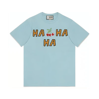 Gucci Harry Styles Logo Print Blue T-Shirt Unisex FW22 548334-XJE4U-4673