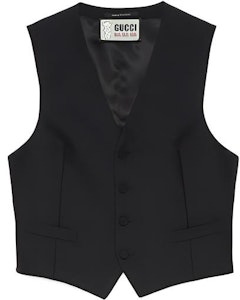 古驰 x Harry Styles 黑色V领开衫马甲 男士服饰 712887-Z6724-1000 Buy 古驰 x Harry Styles 黑色V领开衫马甲 男士服饰 712887-Z6724-1000