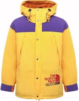 GUCCI x The North Face Yellow Logo Print Zip-up Hoodie Jacket Collaboration 663758-XAADM-7202 GUCCI x The North Face Yellow Logo Print Zip-up Hoodie Jacket Collaboration 663758-XAADM-7202