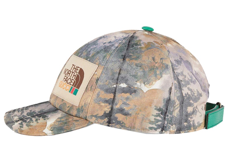 Order 구찌 x 노스페이스 야구 모자 숲 프린트