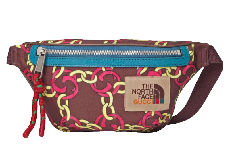 Gucci x The North Face Belt Bag Burgundy Multi