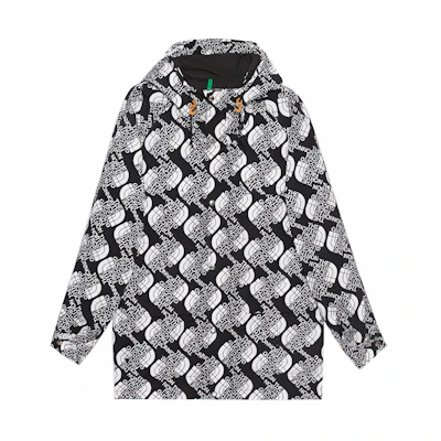 Gucci TNF Black Nylon Logo Hiking Jacket 648870-XAAB5-1040