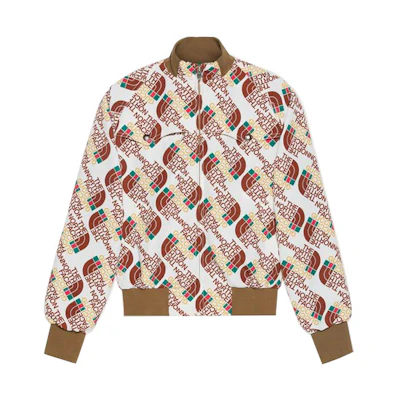 Gucci TNF Brown Monogram Print Bomber Jacket 648866-XAABZ-9097