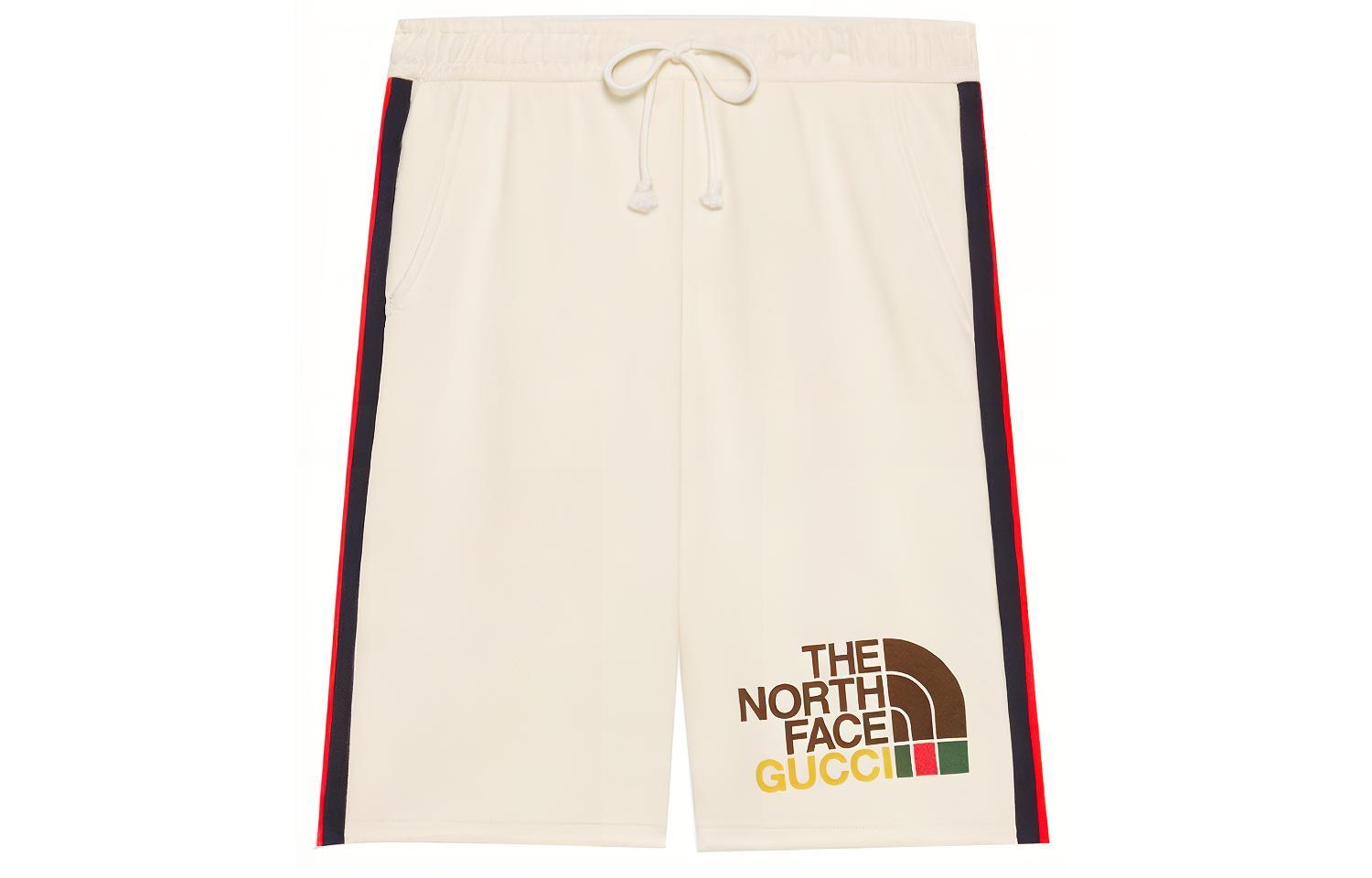 Gucci x The North Face Collab Ivory Cotton Shorts for Men 651727-XJDIP-9756