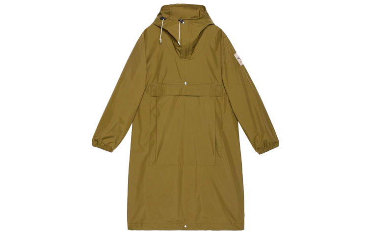 Gucci x The North Face Collaboration Solid Khaki Hooded Jacket 648874-ZLPKL-3264