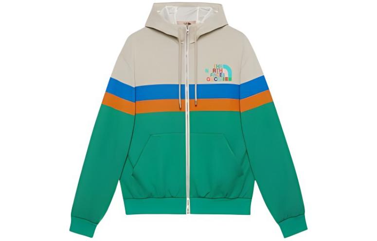 Gucci x The North Face Colorblock Logo Zip-Up Jacket Multicolor () 675542-XJDWR-9172