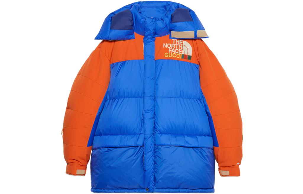 Gucci x The North Face Colorblock Puffer Jacket SS22 Collaboration 663895-XAADJ-4394