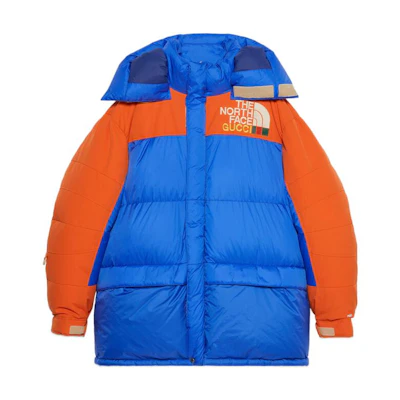Gucci TNF Colorblock Puffer Jacket SS22 Collaboration 663895-XAADJ-4394